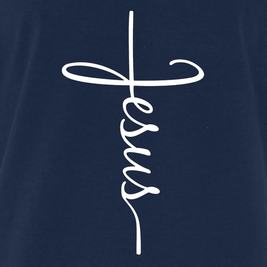 Jesus Cross T-Shirt for Men & Women – Christian Religious Graphic Tee – Inspirational Scripture Shirt – Church, Bible, Gift