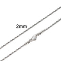 Gold Color Rope Long Chain Necklace for Men Women,Stainless Steel Twisted Rope Chain Collars,Hip Hop Vintage Jewelry Gift