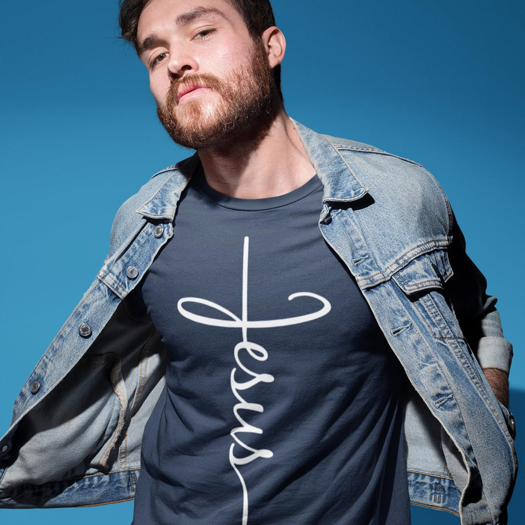 Jesus Cross T-Shirt for Men & Women – Christian Religious Graphic Tee – Inspirational Scripture Shirt – Church, Bible, Gift